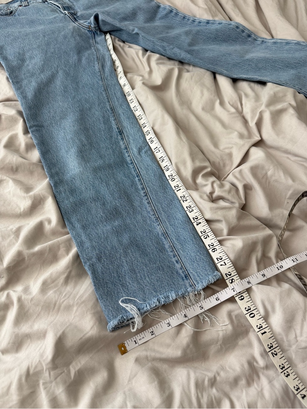 Vintage 90s Levis 501 Womens High Waisted Jeans USA 18501 Light Wash 26x28 - Picture 11 of 12